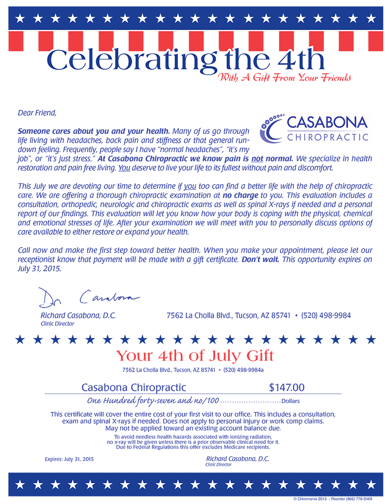 July 4 Flag Certificate