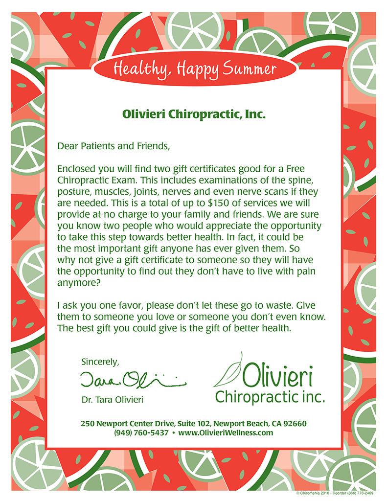 Watermelon Summer Letter