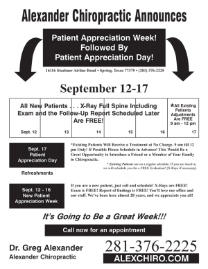 Patient Appreciation Week Flyer - Style "A"